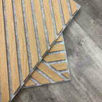 Oak Acoustic Square Mix Slat Wall Panels 60x60cm (Set of 6) | Grey Felt Backing