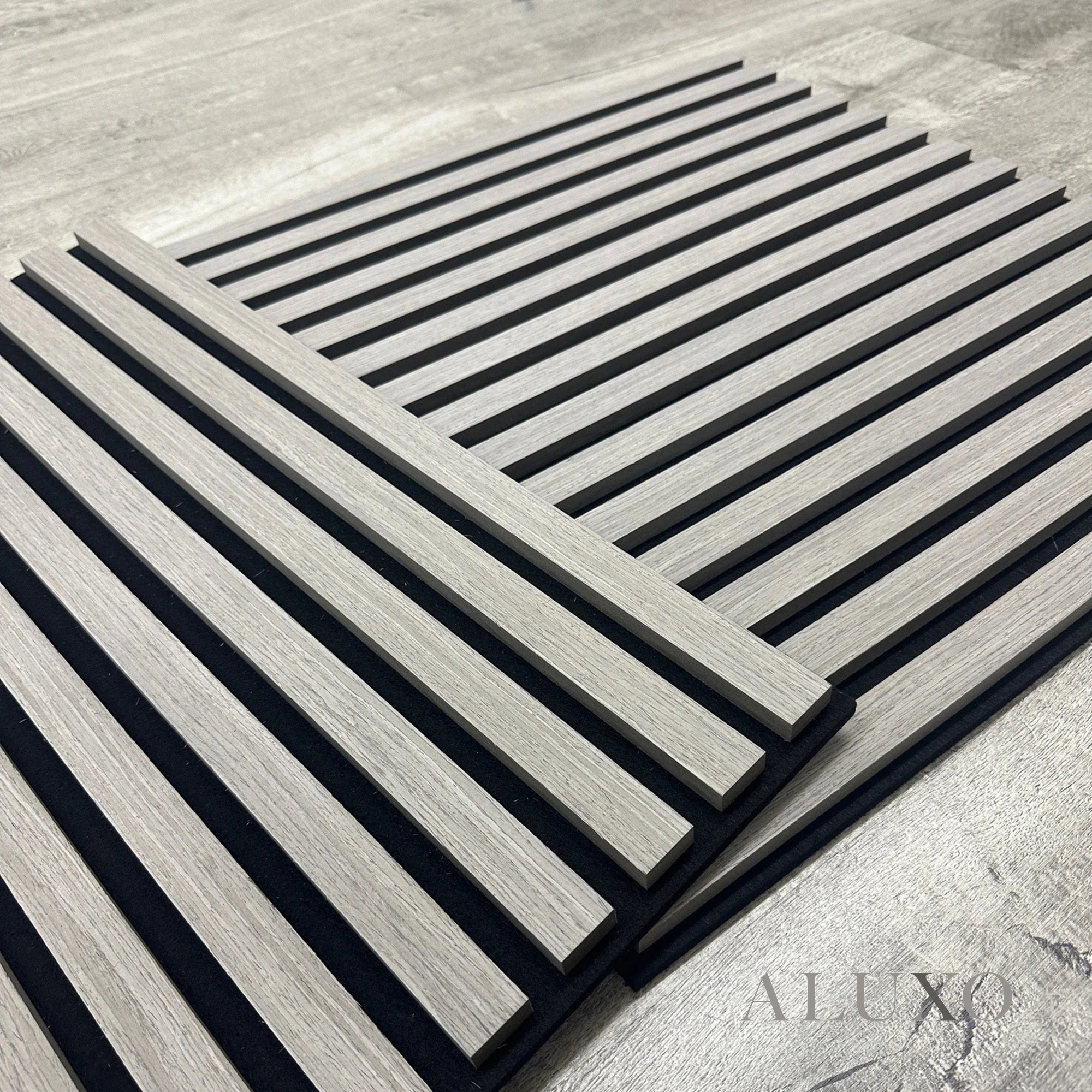 Grey Oak Acoustic Square Wall Panels 60cm x 60cm (Set of 4)