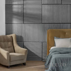 Grey Oak Acoustic Square Wall Panels 60cm x 60cm (Set of 4)