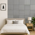 Grey Oak Acoustic Square Wall Panels 60cm x 60cm (Set of 4)