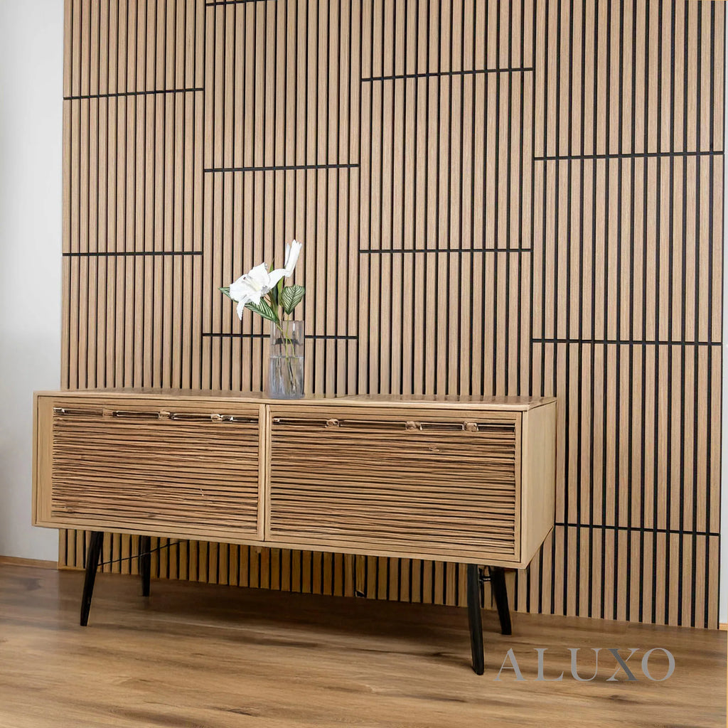 Oak Acoustic Square Wall Panels 60cm x 60cm (Set of 4)