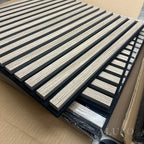 Walnut Acoustic Square Wall Panels 60cm x 60cm (Set of 4)