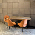 Walnut Acoustic Square Wall Panels 60cm x 60cm (Set of 4)