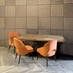 Walnut Acoustic Square Wall Panels 60cm x 60cm (Set of 4)