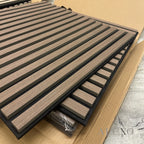 Smoked Oak Acoustic Square Wall Panels 60cm x 60cm (Set of 4)