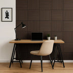 Smoked Oak Acoustic Square Wall Panels 60cm x 60cm (Set of 4)