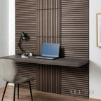 Smoked Oak Acoustic Square Wall Panels 60cm x 60cm (Set of 4)