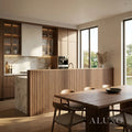 Panelux™ Pro 3-Sided Wood Veneer Deep Oak Half Wall Panels - 120cm x 60cm (Set Of 3)