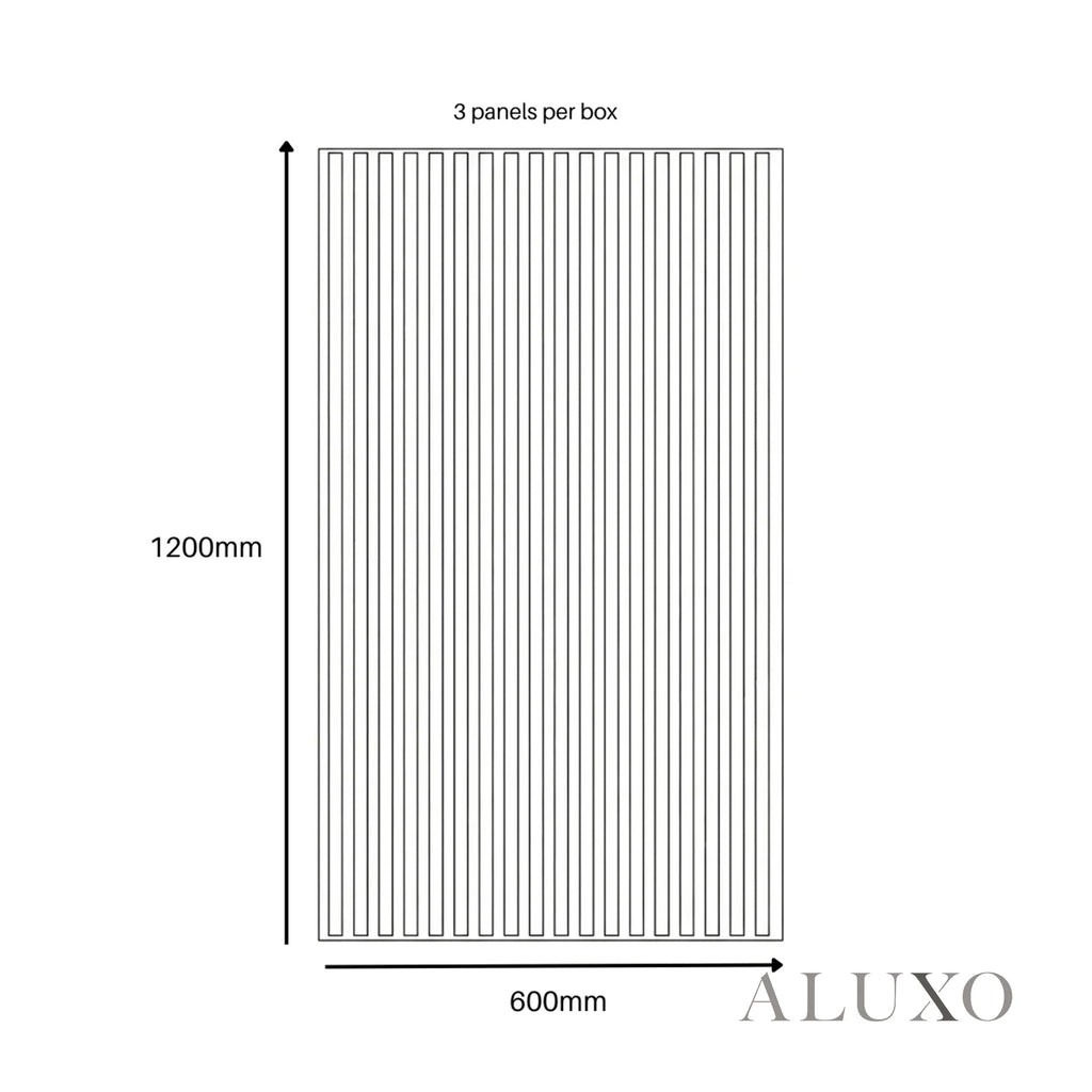 Panelux™ Pro 3-Sided Wood Veneer Deep Oak Half Wall Panels - 120cm x 60cm (Set Of 3)
