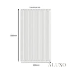Panelux™ Pro 3-Sided Wood Veneer Deep Oak Half Wall Panels - 120cm x 60cm (Set Of 3)