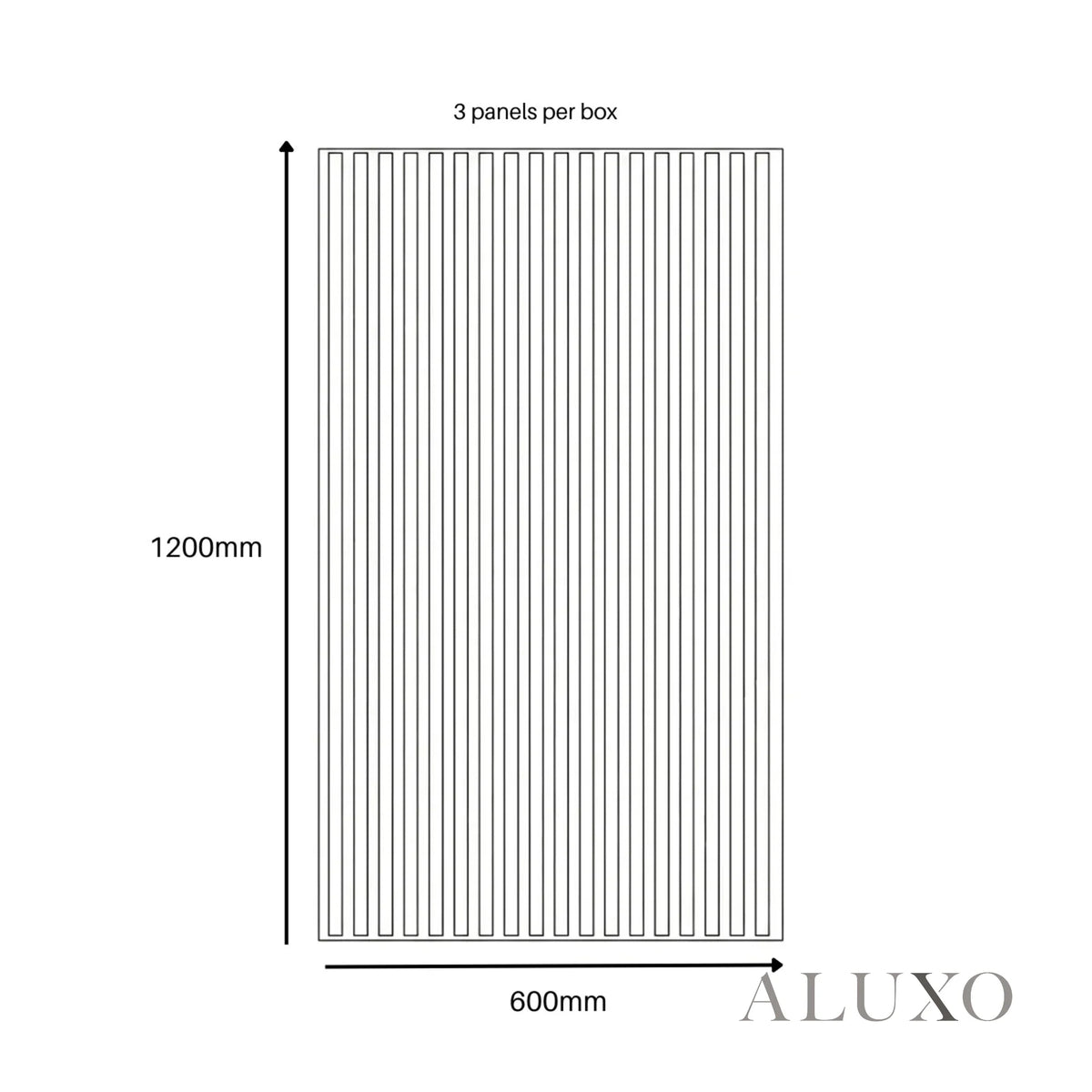 Panelux™ Pro 3-Sided Wood Veneer Deep Oak Half Wall Panels - 120cm x 60cm (Set Of 3)