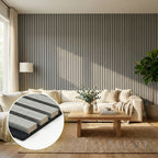Panelux™ Pro 3-Sided Wood Veneer Grey Oak Wall Panels - 240cm x 32cm (Set Of 2)