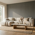 Panelux™ Pro 3-Sided Wood Veneer Grey Oak Wall Panels - 240cm x 32cm (Set Of 2)