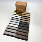 Panelux™ Pro 3-Sided Wood Veneer Smoked Oak Wall Panels - 240cm x 32cm (Set Of 2)