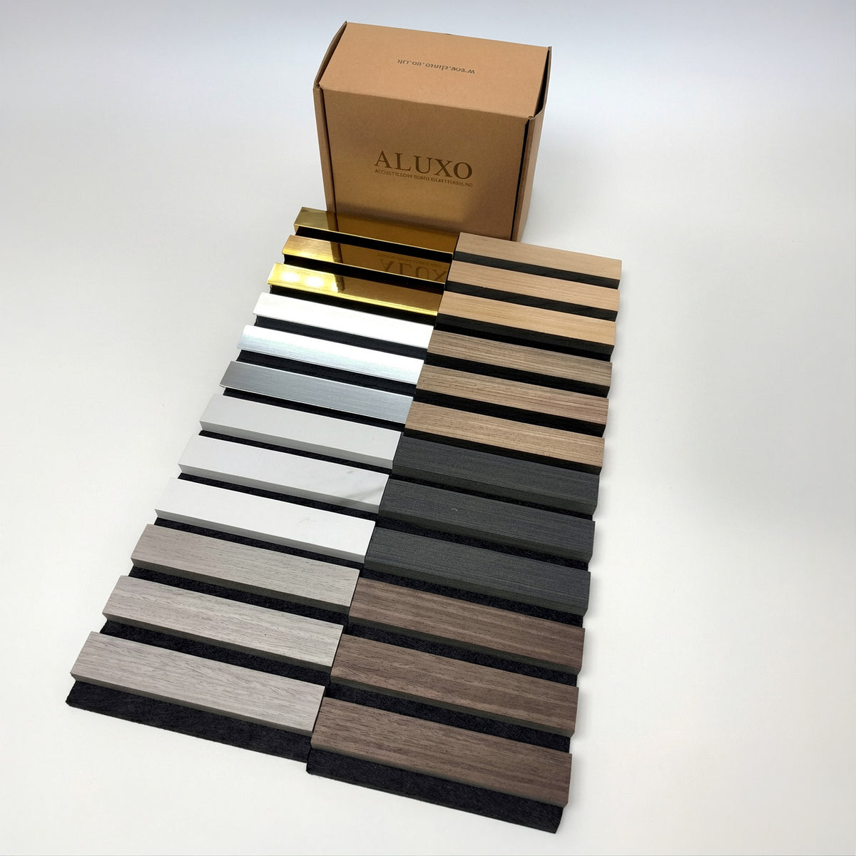Panelux™ Pro 3-Sided Wood Veneer Smoked Oak Wall Panels - 240cm x 32cm (Set Of 2)