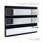 Panelux™ Pro Chrome Colour Acoustic Wood Wall Panels | 3-Sided Wrap 240cm x 32cm (Set of 2)