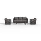 Ares Onyx 5 Seater Garden Lounge Set – Aluminium Outdoor Sofa Set UK