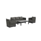 Ares Onyx 5 Seater Garden Lounge Set – Aluminium Outdoor Sofa Set UK