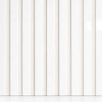 White on white felt back Acoustic Premium slatted wooden wall Panels 2400mm x 640mm x 21mm