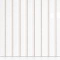 Snow White on white felt back Acoustic Premium slatted wooden wall Panels 2400mm x 60mm x 17mm - X1 Panel