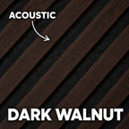 Premium Acoustic Wall Panels – Wooden Slatted Felt Back Panel 2400mm x 600mm x 17mm (1.44m²)