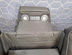 Roma 3 Seater Grey Leather Electric Recliner Sofa with Cup Holders, LED Lights & Wireless Charger, USB Port
