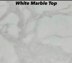London White & Gold Marble Dining Table with Cream And Gold Lucy Velvet Dining Chairs