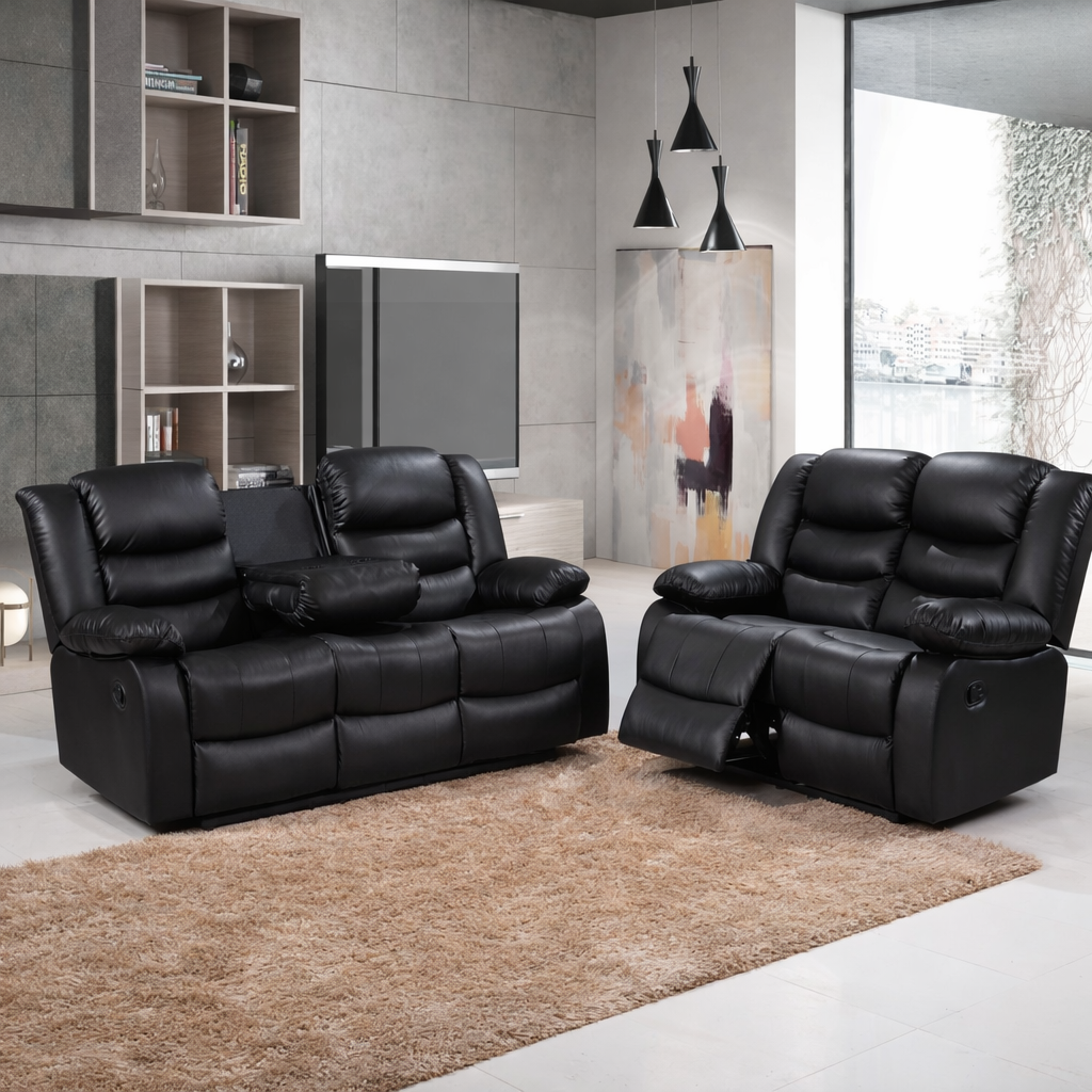 Roman 3+2 leather Recliner set