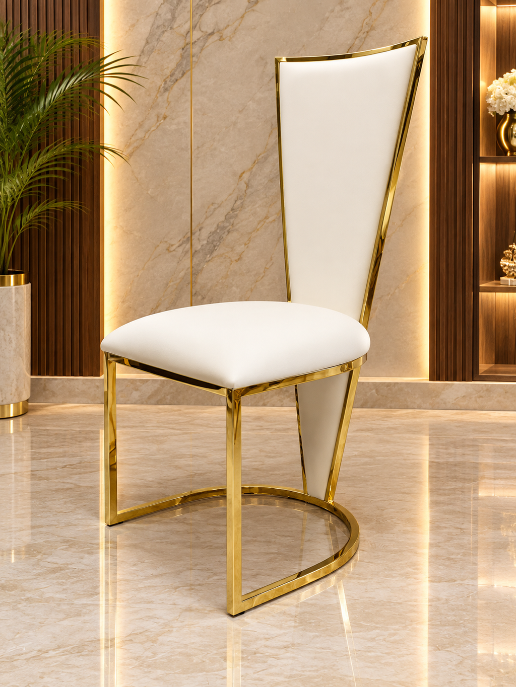 1.6M & 1.8M Rose Gold Dining Table With Rose Black And Gold Dining Chairs | Luxury Dining Sets