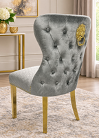 London 1.5m Mink Marble Dining Set with 4x Mink Roma Chairs