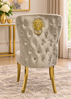 London 1.5m Mink Marble Dining Set with 4x Mink Roma Chairs