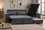 Miami Corner Sofa Bed With Storage - Reversible