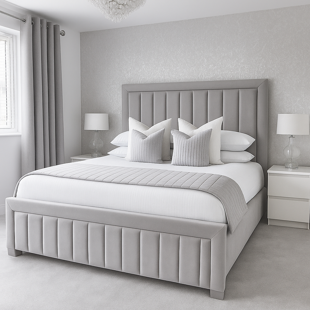 Ruby Premium Upholstered Bed Elegant Comfort Collection