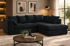 Oxford Full Jumbo Cord 4 Seater Corner Sofa - Scatter back