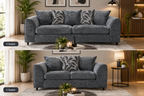 Zink Chenille Fabric 3 + 2 Sofa Suite