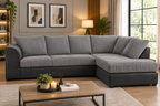 Oxford Full Jumbo Cord 4 Seater Corner Sofa - Full back