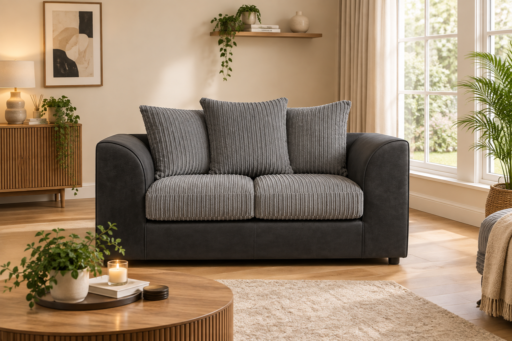 Oxford Full Jumbo Cord 2 Seater - Scatter Back