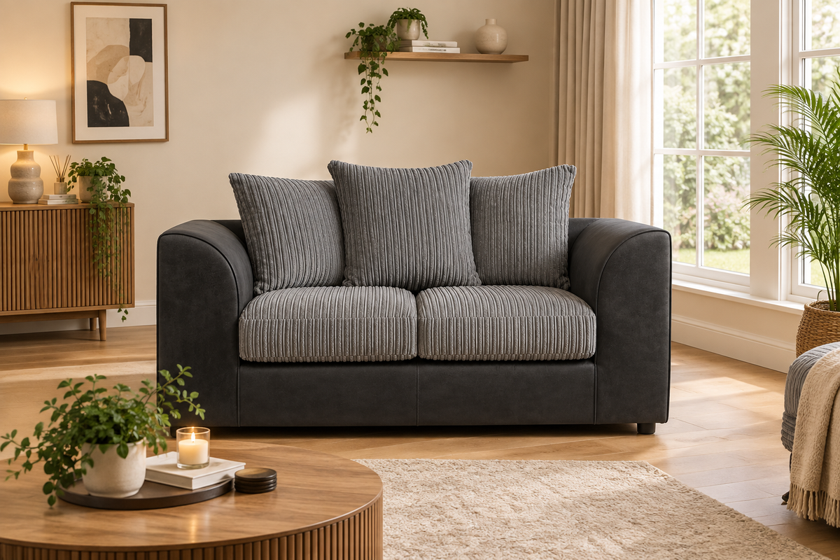 Oxford Full Jumbo Cord 2 Seater - Scatter Back