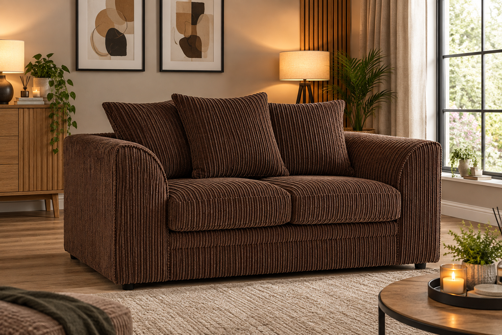 Oxford Full Jumbo Cord 2 Seater - Scatter Back