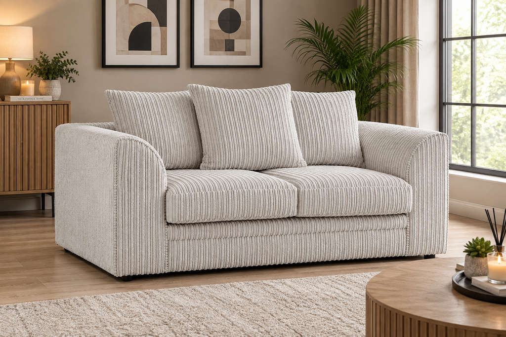 Oxford Full Jumbo Cord 2 Seater - Scatter Back