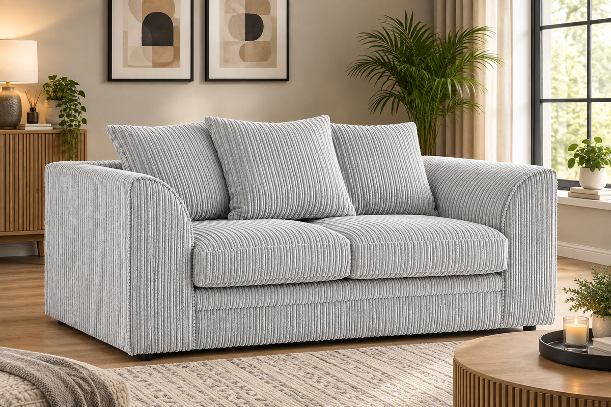 Oxford Full Jumbo Cord 2 Seater - Scatter Back