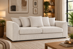 Oxford Full Jumbo Cord 3 Seater - Scatter back