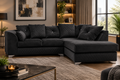 Victoria Modern Plush Velvet 4 Seater Corner Sofa