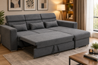 Miami Corner Sofa Bed With Storage - Reversible