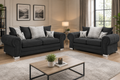 Milan 3 + 2 Seater Fabric Sofa Set Scatter back