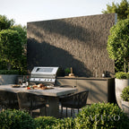 Outdoor Black Chiseled MCM Flexible Stone 2.88m² | 120x60cm Weather-Proof Exterior Panel (Set of 4)
