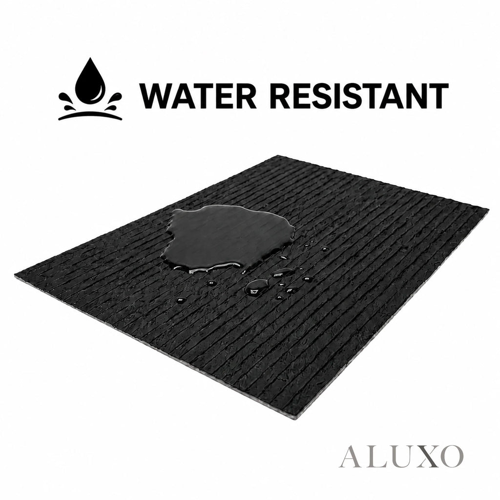 Outdoor Black Chiseled MCM Flexible Stone 2.88m² | 120x60cm Weather-Proof Exterior Panel (Set of 4)