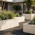 Outdoor Off White Chiseled MCM Flexible Stone 2.88m² | 120x60cm Weather-Proof Exterior Panel (Set of 4)