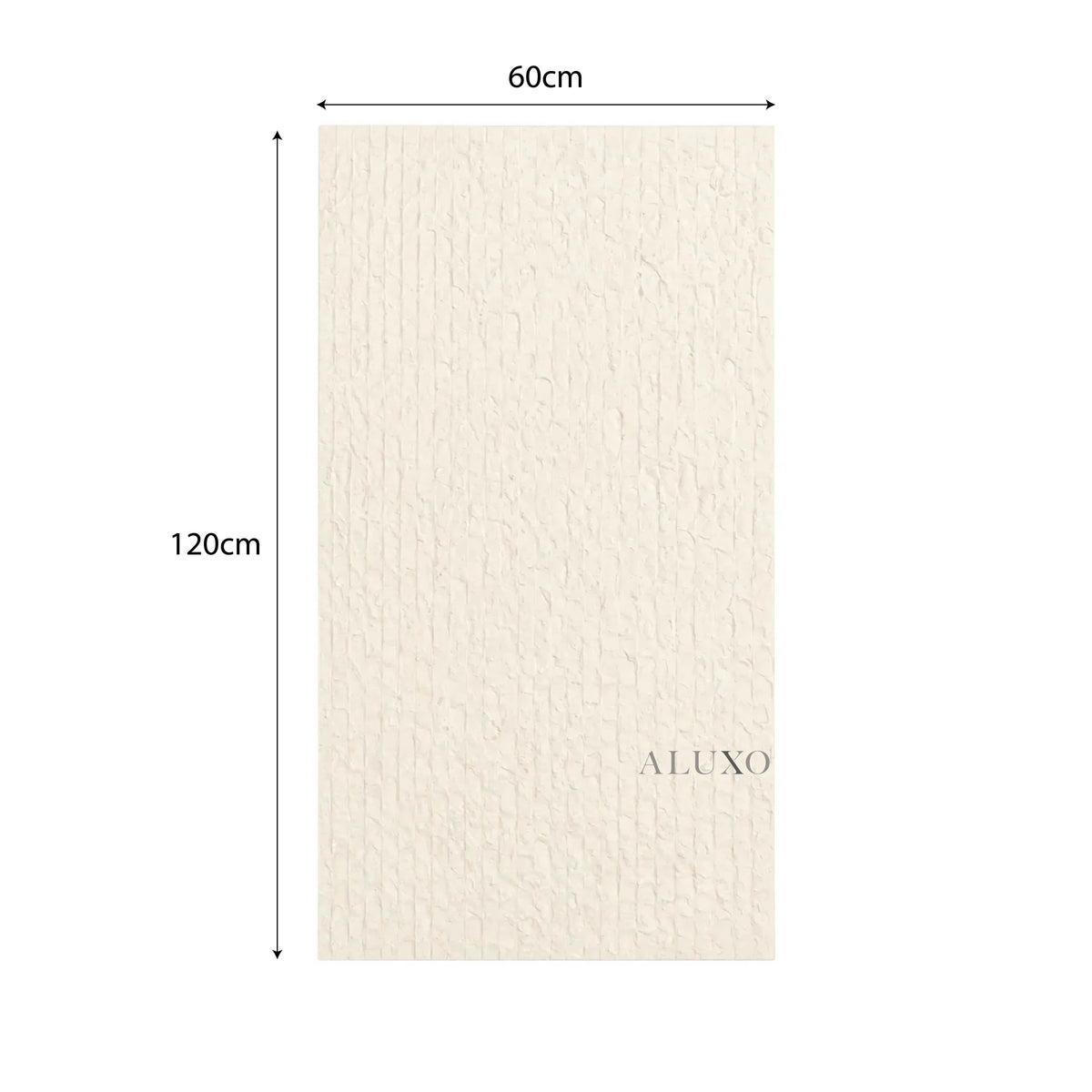 Outdoor Off White Chiseled MCM Flexible Stone 2.88m² | 120x60cm Weather-Proof Exterior Panel (Set of 4)