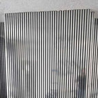 Metallic Chrome Acoustic Slatted Wall Panels – Luxury Soundproof Panel